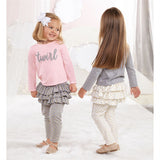 SKIRTED GOLD DOT LEGGINGS