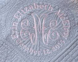 Monogrammed Baby Quilt