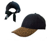 Leopard Ball Cap with Bow- without monogram