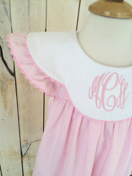 Blue  Clover Collar bubble Romper  - comes Monogrammed